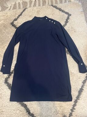 Zara Basics Tunic Top | XS | Navy